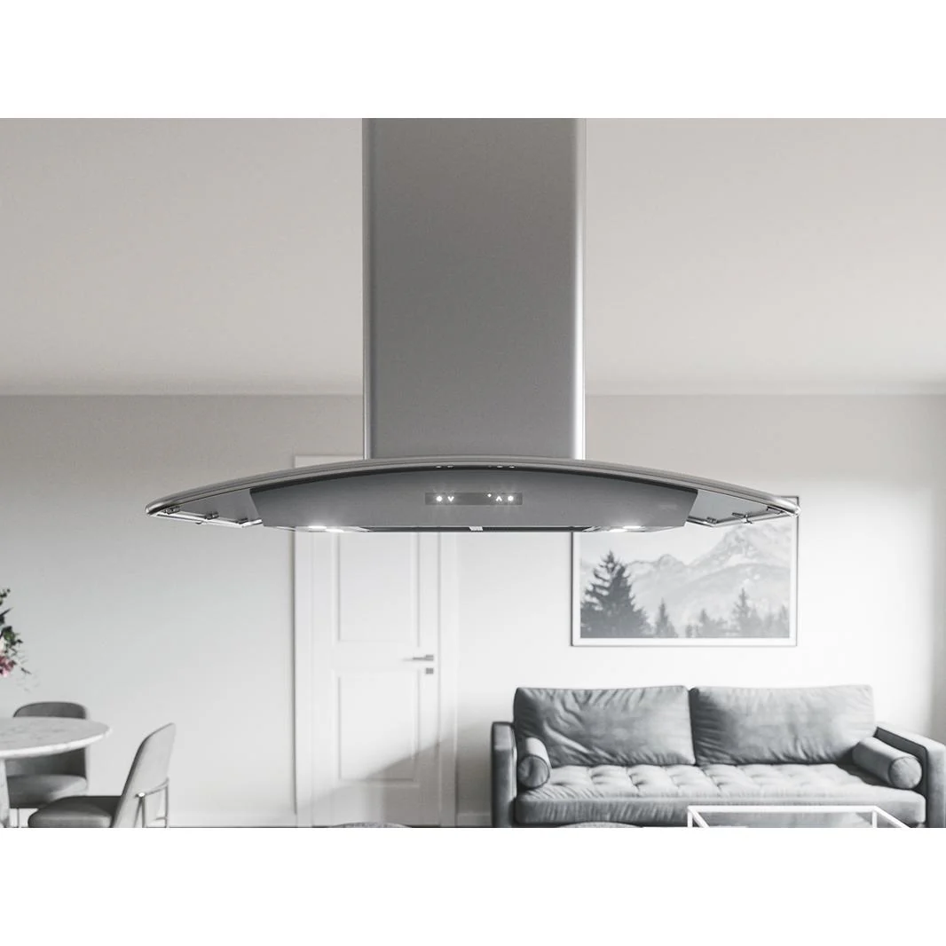 Zephyr Hotte îlot série Milano de 42 po. ZML-E42CS