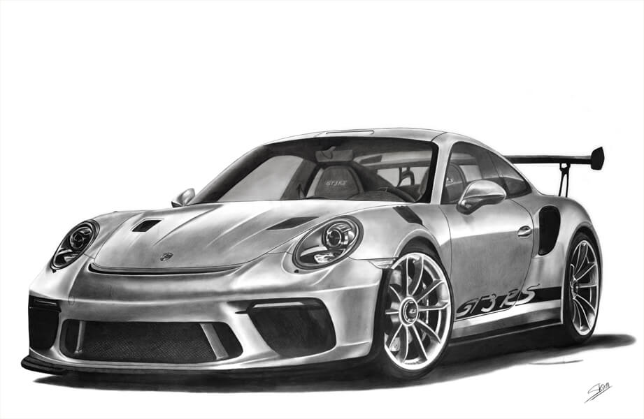Œuvre et reproductions PORSCHE GT3 RS
