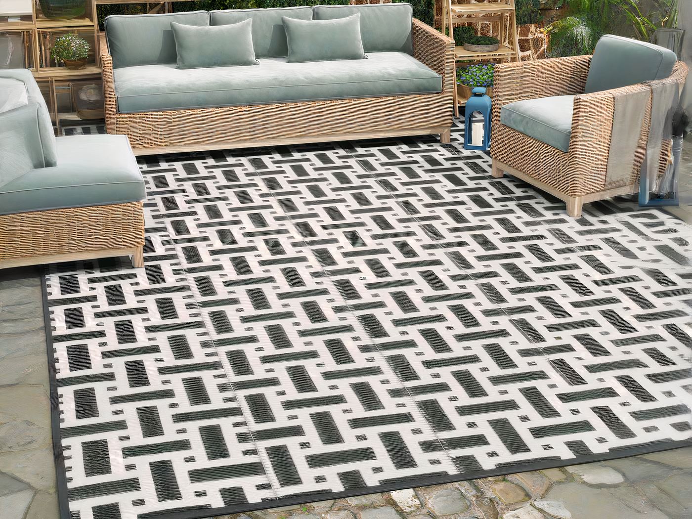 Grand tapis de jardin imperméable pour pique-nique