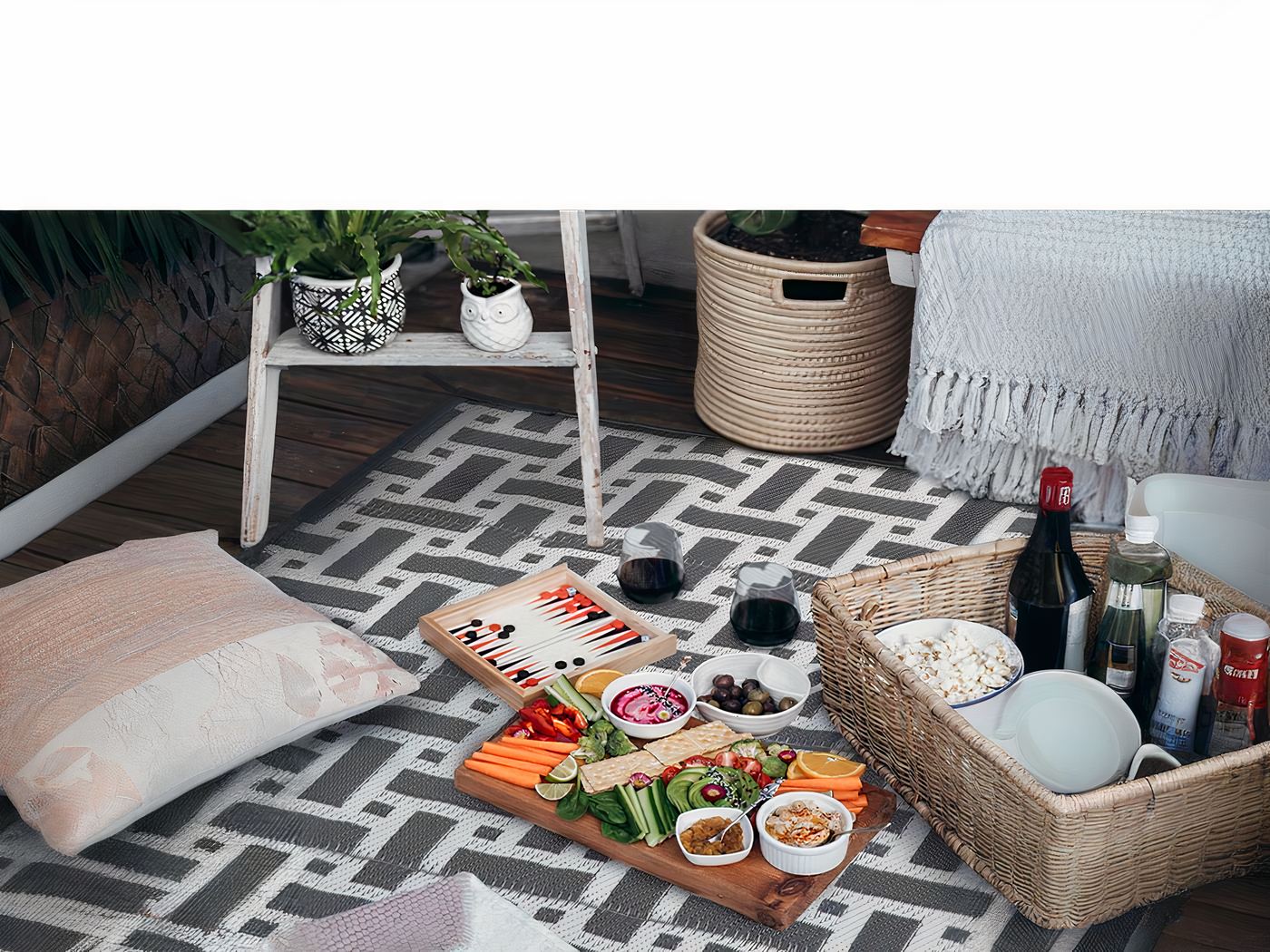 Grand tapis de jardin imperméable pour pique-nique – Image 3