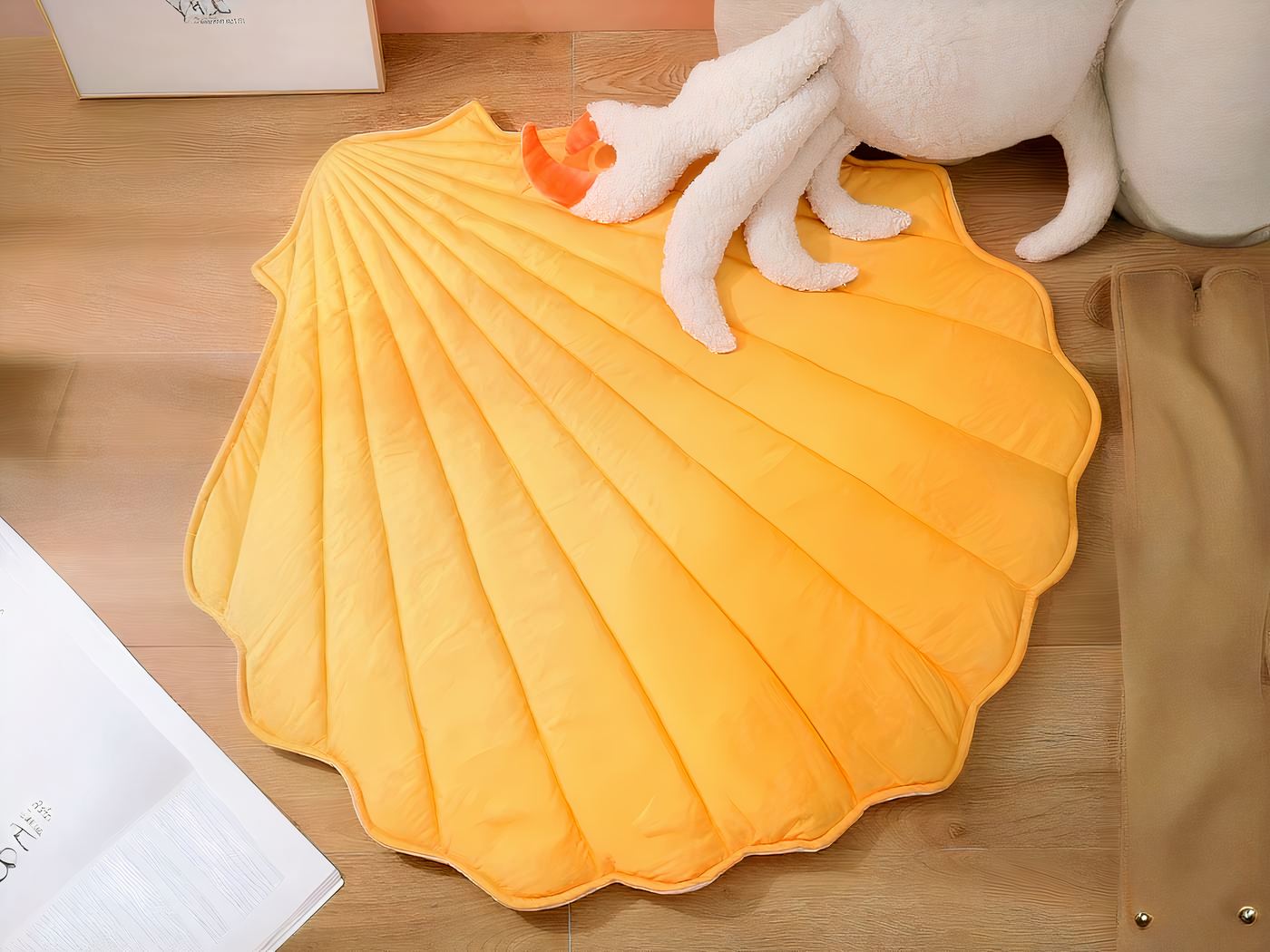 Tapis de jeu coquillage en coton doux pour bébé – Image 3