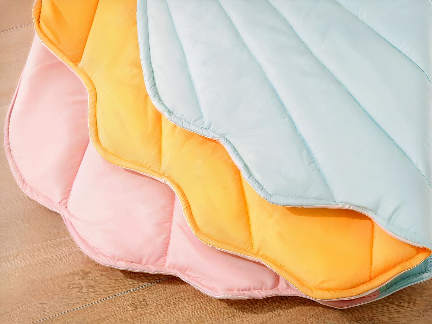 Tapis de jeu coquillage en coton doux pour bébé – Image 6