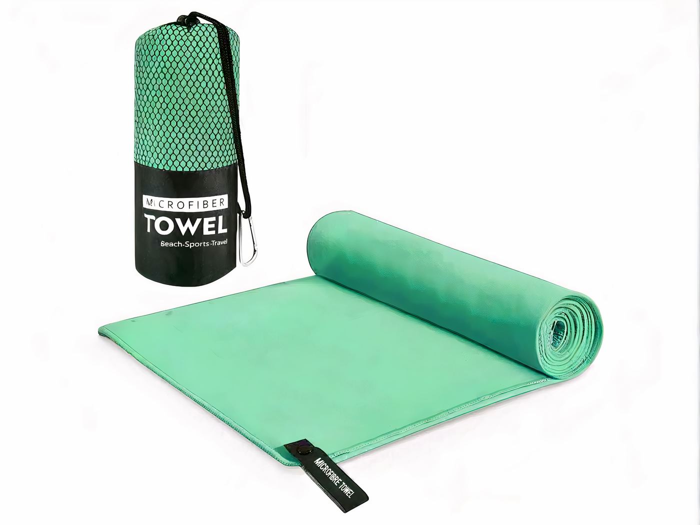 Tapis de plage portable avec grand sac de rangement – Image 2